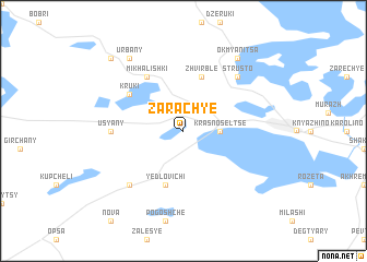 map of Zarachʼye