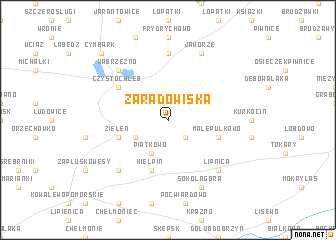 map of Zaradowiska