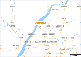 map of Zaragi