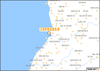 map of Zaragosa