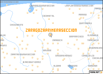 map of Zaragoza Primera Sección