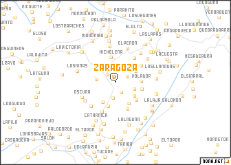 map of Zaragoza