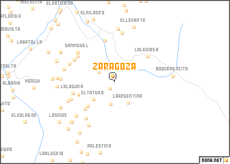 map of Zaragoza