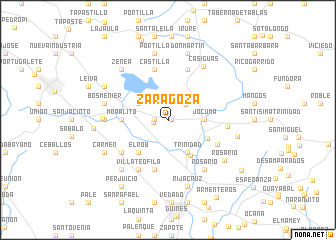 map of Zaragoza