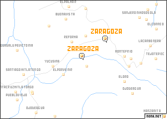 map of Zaragoza