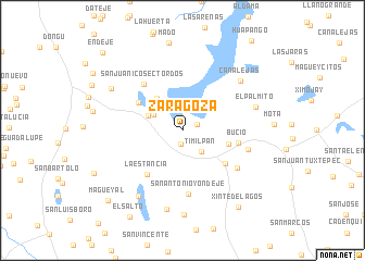 map of Zaragoza