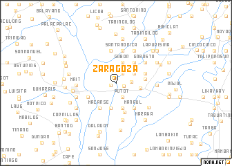 map of Zaragoza