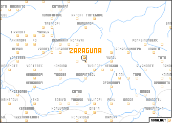 map of Zaraguna