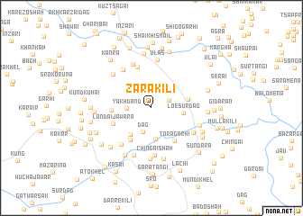 map of Zara Kili