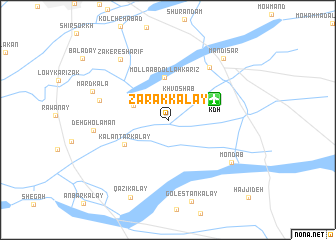 map of Zarak Kalay
