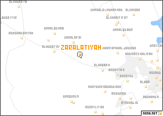 map of Zar‘ al ‘Atīyah