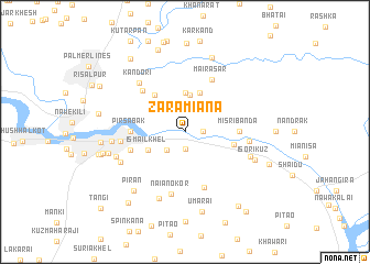 map of Zara Mīāna