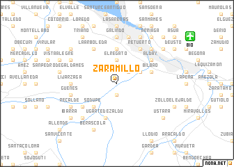 map of Zaramillo