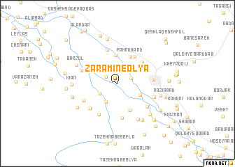 map of Zarāmīn-e ‘Olyā