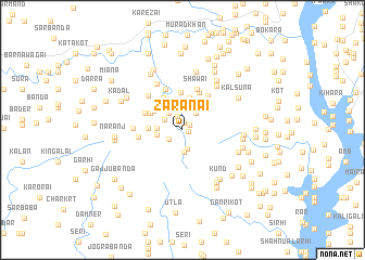 map of Zarānai