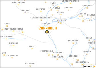 map of Zarandeh