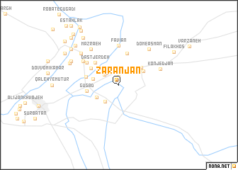 map of Zaranjān