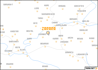 map of Zarāra