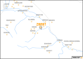 map of Zarāt