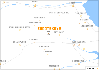 map of Zarayskoye