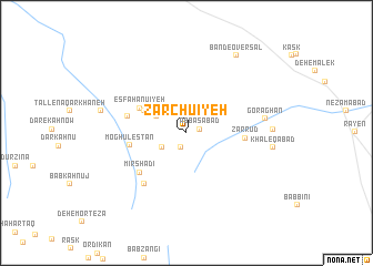 map of Zārchū\