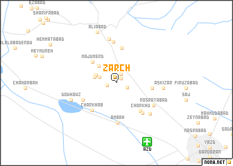 map of Zārch