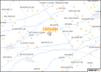 map of Zǝrdabi