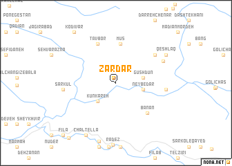 map of Zardar