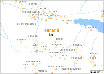 map of Zardau