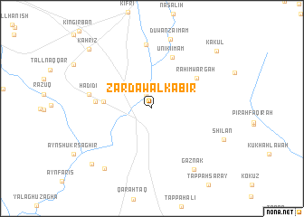 map of Zardāw al Kabīr