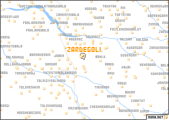 map of Zard-e Golī