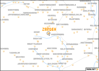 map of Zardeh