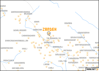 map of Zardeh