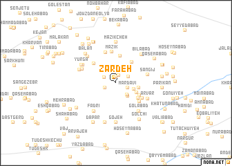 map of Zardeh