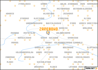 map of Zarębowo