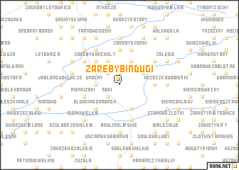 map of Zaręby Bindugi