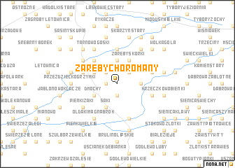 map of Zaręby Choromany