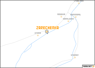 map of Zarechenka