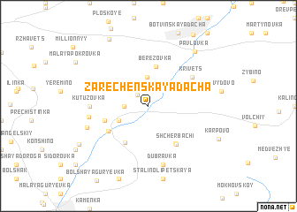 map of Zarechenskaya Dacha