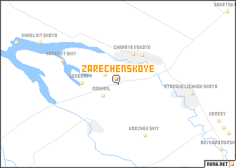 map of Zarechenskoye