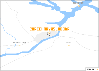 map of Zarechnaya Sloboda