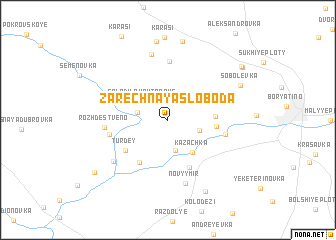 map of Zarechnaya Sloboda