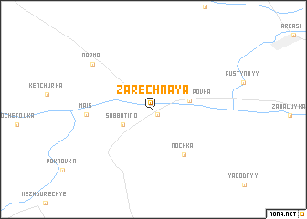 map of Zarechnaya