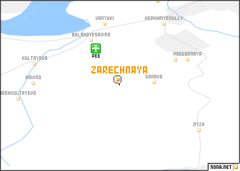 map of Zarechnaya