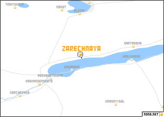 map of Zarechnaya