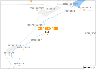 map of Zarechnoe