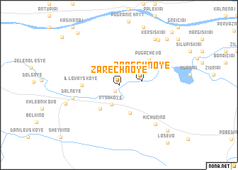 map of Zarechnoye