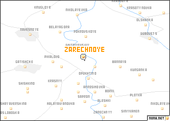 map of Zarechnoye