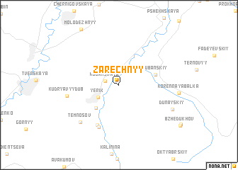 map of Zarechnyy