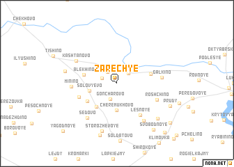 map of Zarechʼye